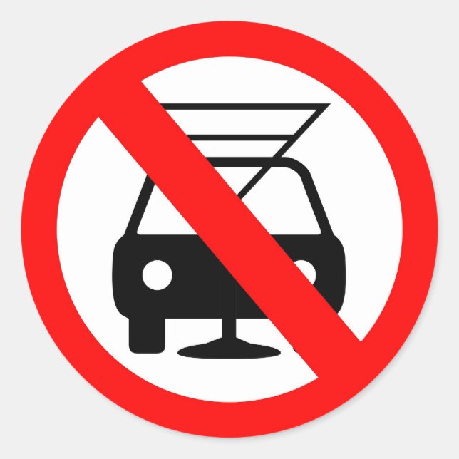 Adesivo Redondo Não beba e conduza (Frente)