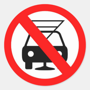 Adesivo Redondo Não beba e não conduza