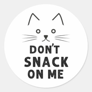 Adesivo Redondo Não brinque comigo Gato Engraçado, Lover 2024