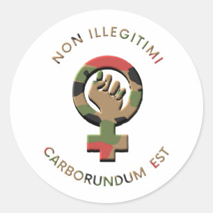 Adesivo Redondo NÃO (Camo)