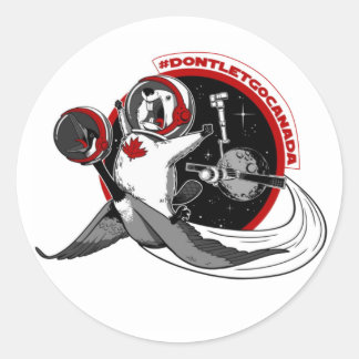 Adesivo Redondo Não desista do Canadá!