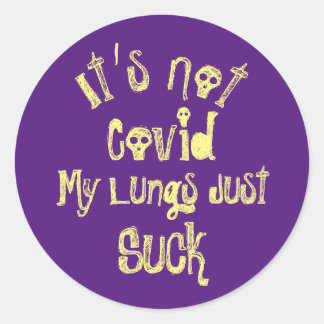 Adesivo Redondo Não é Covid