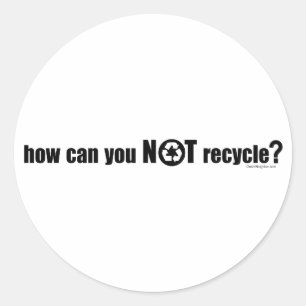 Adesivo Redondo Não é Reciclar?