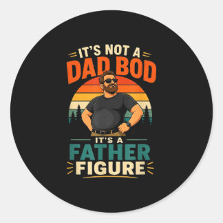 Adesivo Redondo Não é uma barriga de papai, é uma figura paterna p