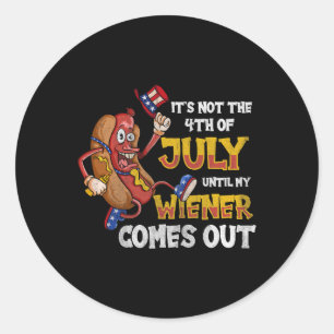 Adesivo Redondo Não É Uma Festa Até O Meu Ouvinte Sair Em 4 De Jul