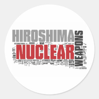 Adesivo Redondo Não esqueça Hiroshima