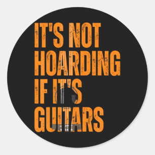 Adesivo Redondo Não Está A Arborizar Se Os Guitarras Vintage