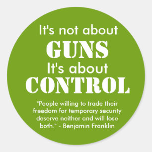 Adesivo Redondo Não está aproximadamente, ARMAS, ele está