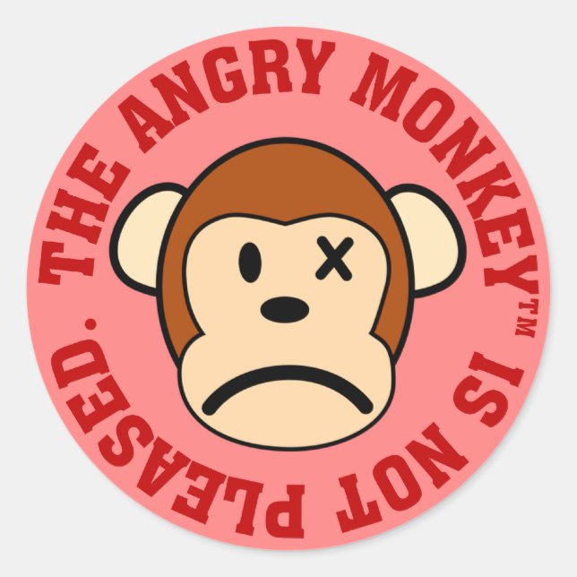 Adesivo Redondo Não estou satisfeito com o seu desempenho (Frente)