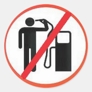 Adesivo Redondo Não faça isso