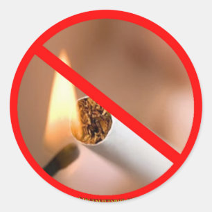 ADESIVO REDONDO NÃO FUMADORES