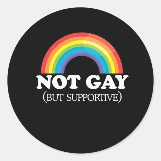 ADESIVO REDONDO NÃO GAY (Frente)