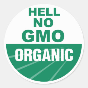 Adesivo Redondo Não GMO Orgainc