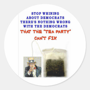 ADESIVO REDONDO NÃO HÁ NADA ERRADAMENTE COM DEMOCRATAS