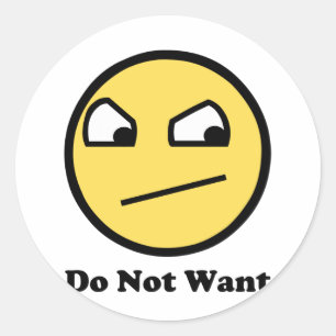 Adesivo Redondo Nao impressionante não queira
