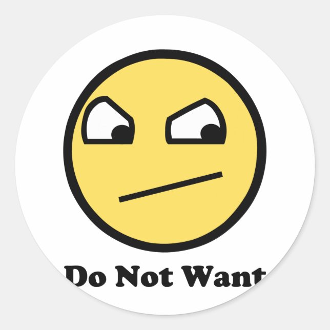 Adesivo Redondo Nao impressionante não queira (Frente)