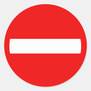 Adesivo Redondo Não incorpore o sinal (a etiqueta)