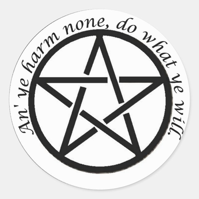 Adesivo Redondo não machuque nenhum (Frente)