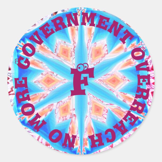 Adesivo Redondo Não mais - insira o seu texto (Frente)