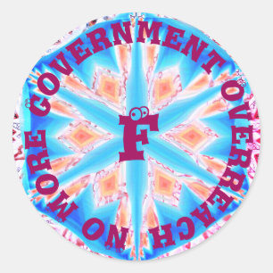 Adesivo Redondo Não mais - insira o seu texto