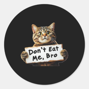 Adesivo Redondo Não me coma gatos para Trump 2024 Trum Won 2024