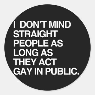 ADESIVO REDONDO NÃO ME IMPORTO COM PESSOAS HETEROSEXUAIS CONTANTO