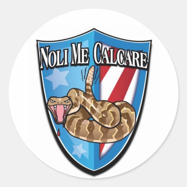 Adesivo Redondo Não me pise (Frente)