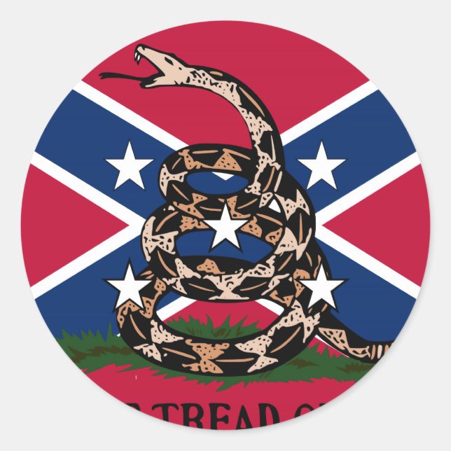 Adesivo Redondo Não me pise (Frente)