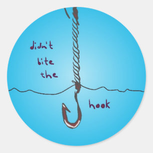 Adesivo Redondo não mordeu o gancho