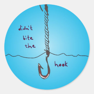 Adesivo Redondo não mordeu o gancho