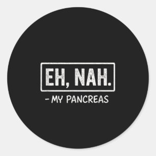 Adesivo Redondo Não, não. - Meu Pâncreas - Humor de Consciência da