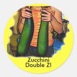 Adesivo Redondo Não odeie meus "Z Duplo" Zucchinis!