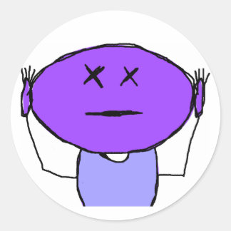 Adesivo Redondo Não Ouvir Vinheta