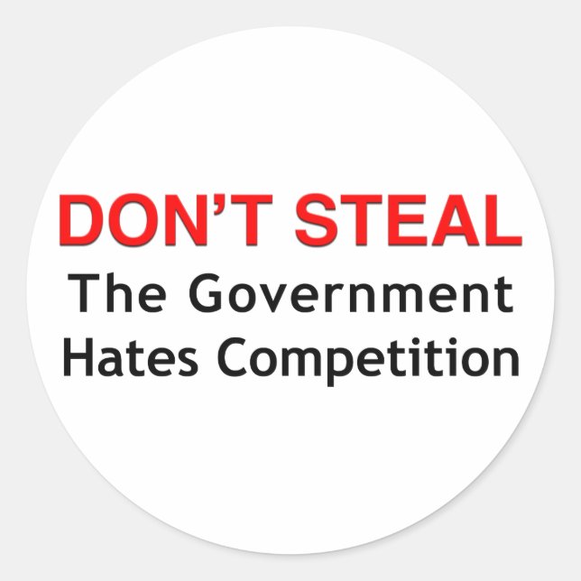 Adesivo Redondo Não Roubar (Frente)