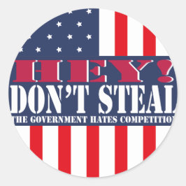 Adesivo Redondo Não Roubar