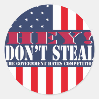 Adesivo Redondo Não Roubar