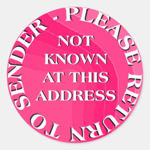 Adesivo Redondo Não sabido neste endereço