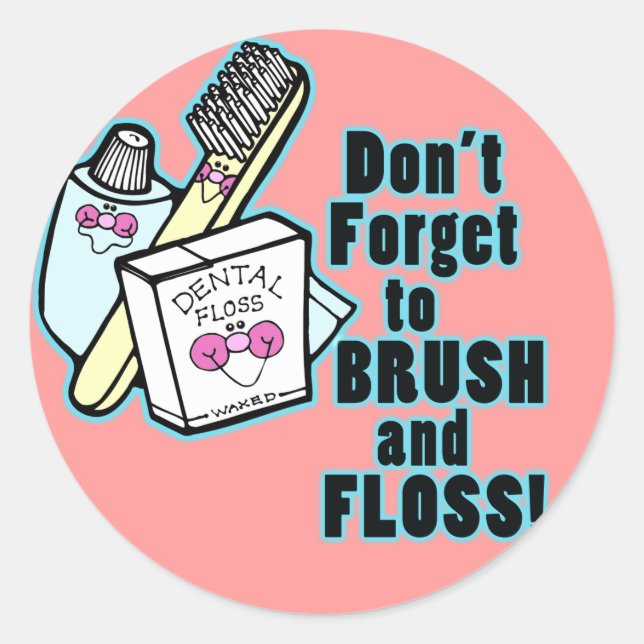 Adesivo Redondo Não se esqueça de Pincel e Fachos (Frente)