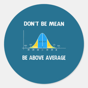 Adesivo Redondo Não Significa Matemática Acima da Média