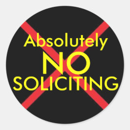 Adesivo Redondo Não Solicitante de porta