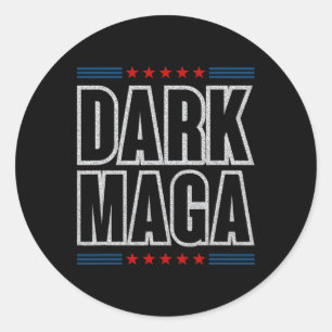 Adesivo Redondo Não sou apenas eu, Dark Trump 2024 Eleições 1