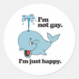 Adesivo Redondo NÃO SOU GAY. SOU APENAS FELIZ.png