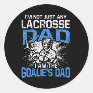 Adesivo Redondo Não sou qualquer Pai de Lacrosse Engraçado Pai Goa
