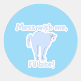 Adesivo Redondo Não teste minhas velas -