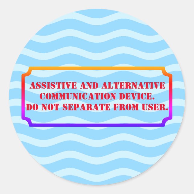 Adesivo Redondo Não tire a cor AAC (Frente)