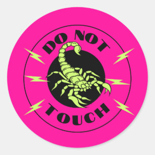 Adesivo Redondo Não tocar