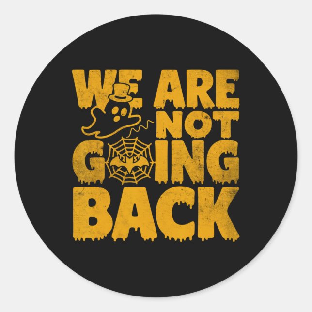 Adesivo Redondo Não vamos Ck Vote Kamala Harris Halloween Gh (Frente)