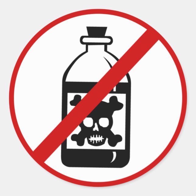 Adesivo Redondo não-veneno (Frente)