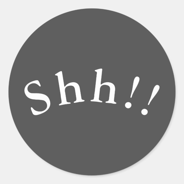 Adesivo Redondo Não! Vinheta (Frente)