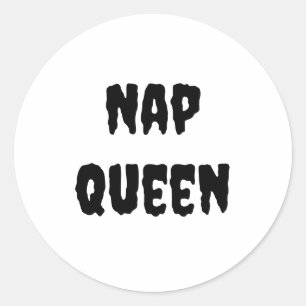Adesivo Redondo Nap Queen